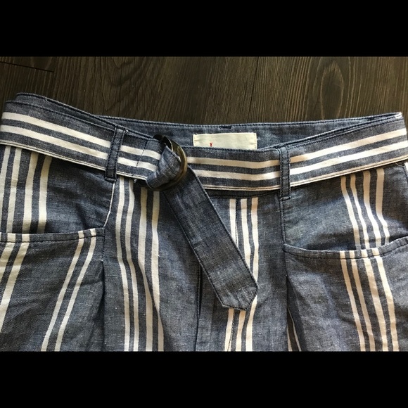 Anthropologie Wide Leg High Waist Tie Pants - Picture 3 of 5